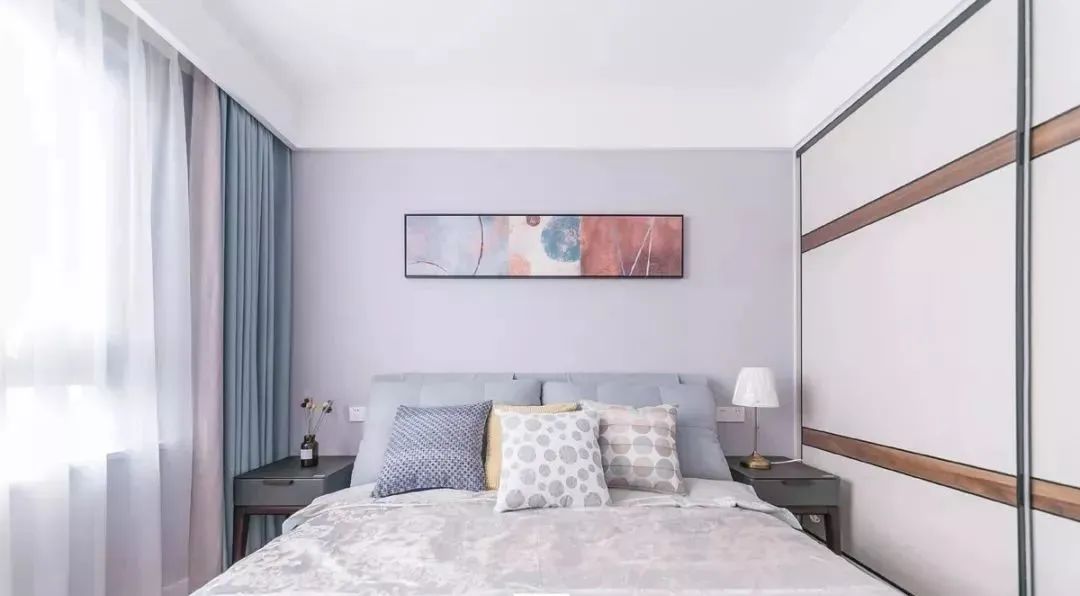 80平简约装修,小清新的蓝色调,还挤出一个小书房,怎么也看不腻!