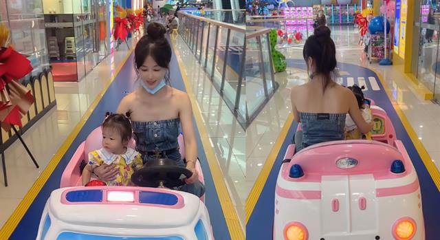 谢永强|“谢永强”带妻女逛商场,老婆穿抹胸被嘲不雅,带孩子穿不合适