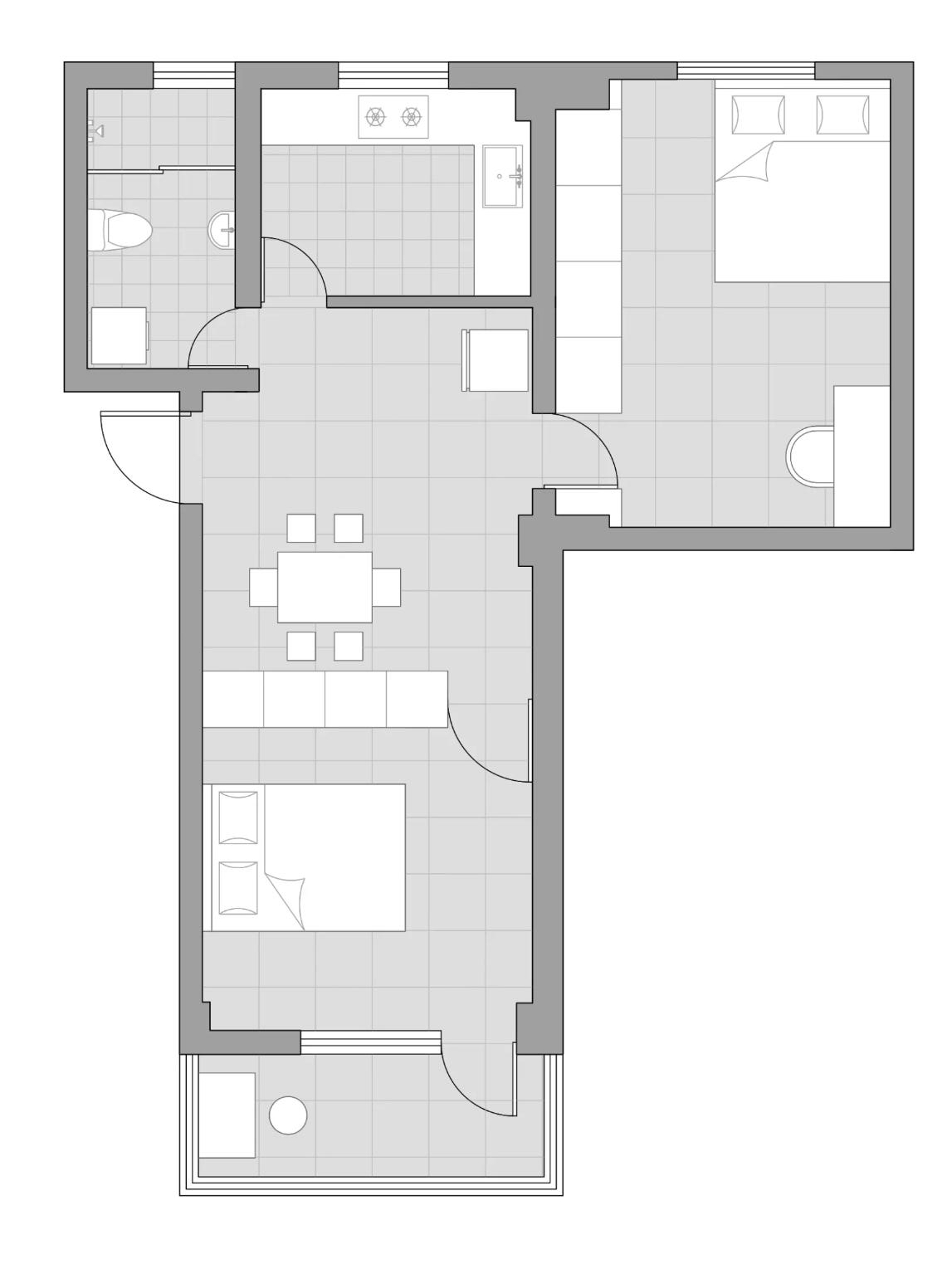 这才是“教科书式设计”!56㎡,通透明亮,丝毫不输日式收纳