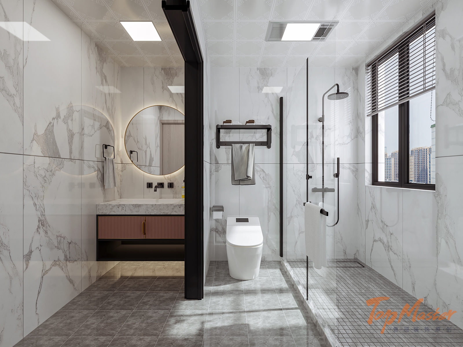 【鲁班装饰】曼城110m2轻奢风格 心底的情绪