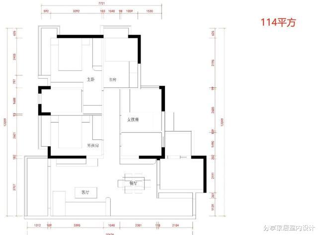 114平精装房花心思设计,打造现代轻奢风,全屋跟样板房一样漂亮