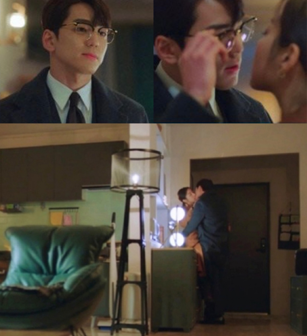 金旻奎|韩剧《社内相亲》4主角选出的名场面！金旻奎怕妨碍吻戏，即兴「摘下眼镜」