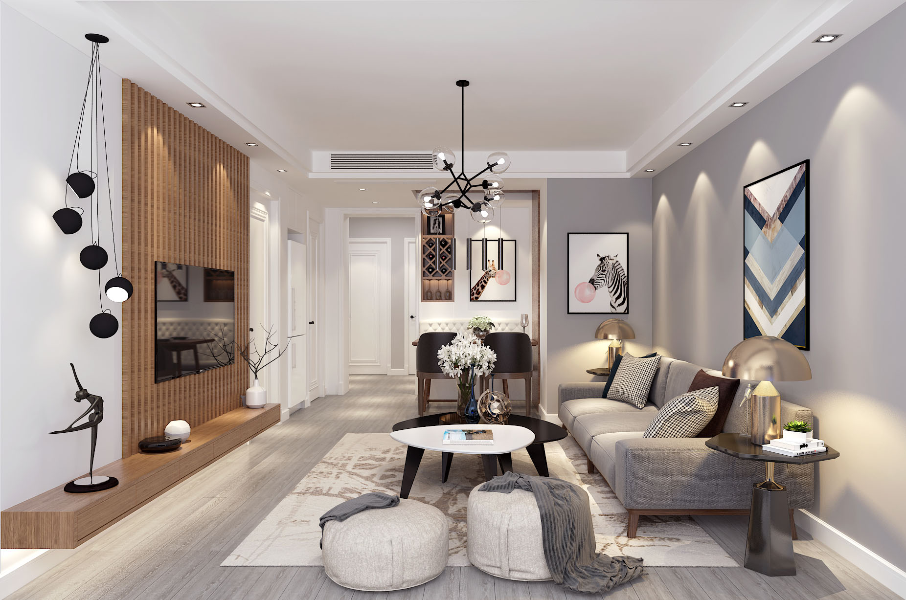 你家客厅还沙发+茶几?早out啦,现在流行这样装,好看又高级