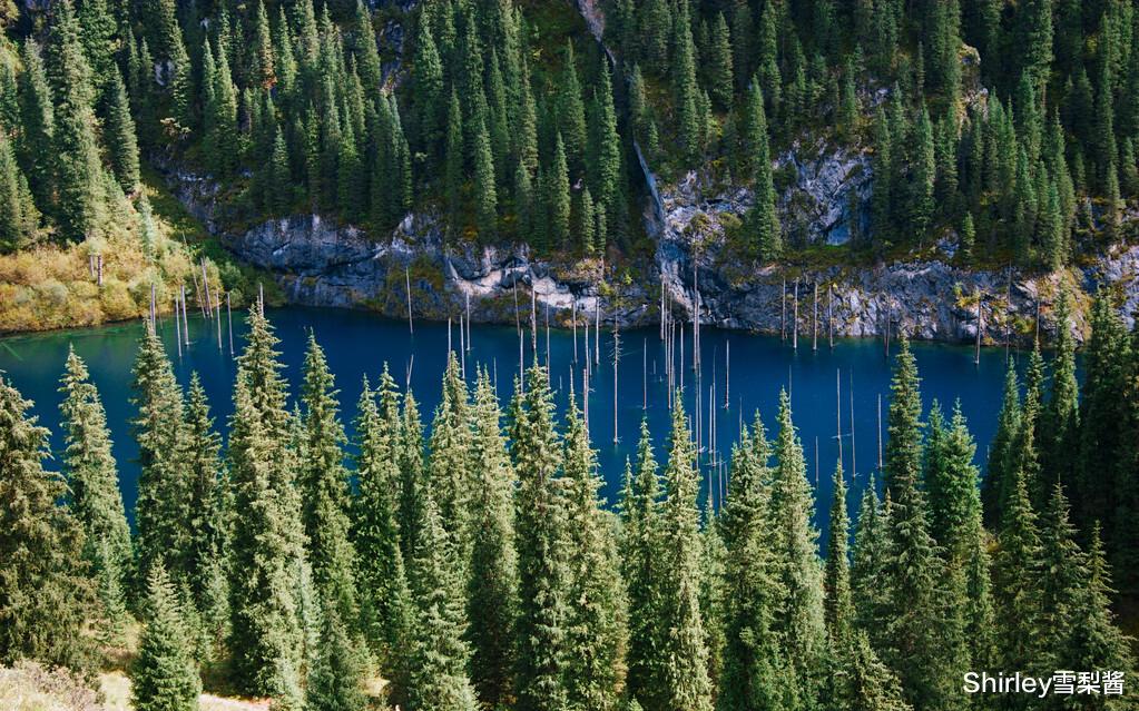 天山|天山山脉上的“死亡之湖”，风景绝美，湖面之下却藏着一片诡异的水下森林