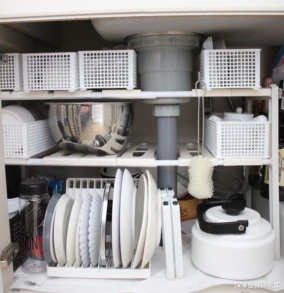碗碟全放在台面上杂乱无章,听取这4个小建议,还你一个宽敞整洁厨房