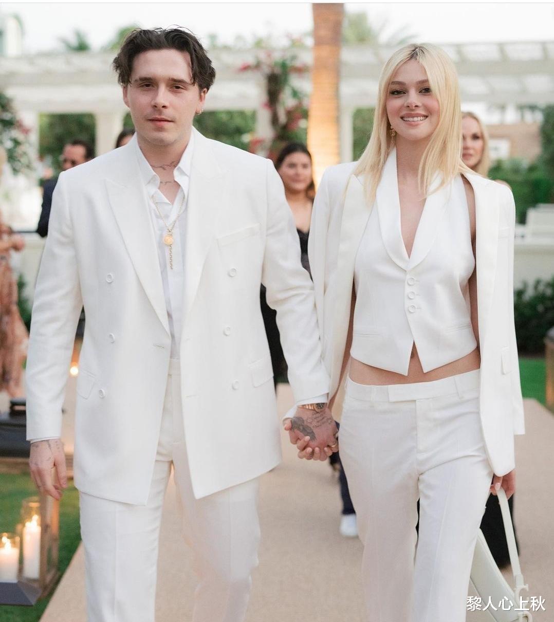 贝克汉姆|亿万千金分享婚礼照片，独缺公公贝克汉姆一家人！婆媳大战将展开