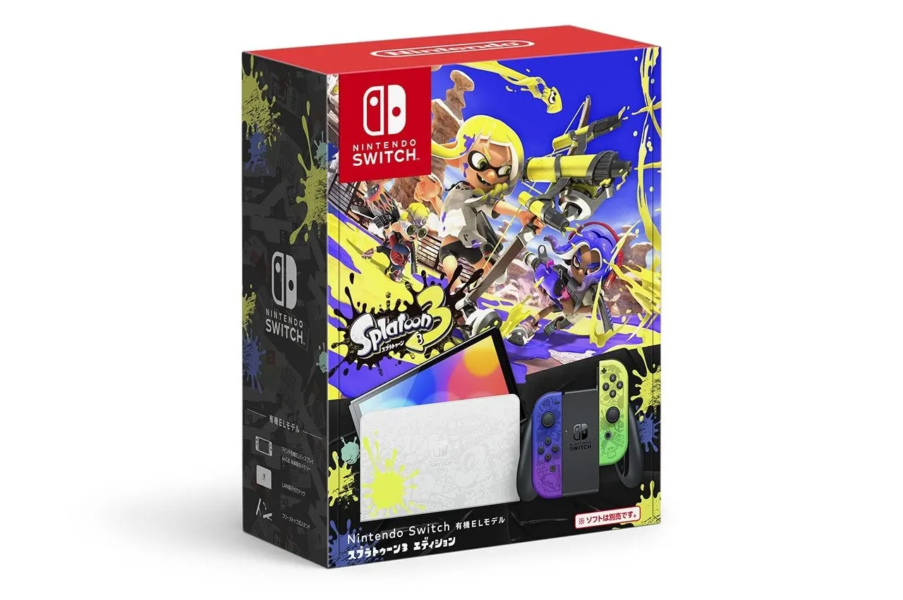 switch|新款Switch来了！《喷射战士3》限定款Switch OLED公布