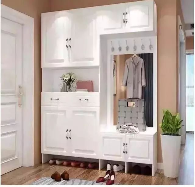 开门遇到一个这么漂亮的鞋柜,朋友夸,好友赞,才像样!