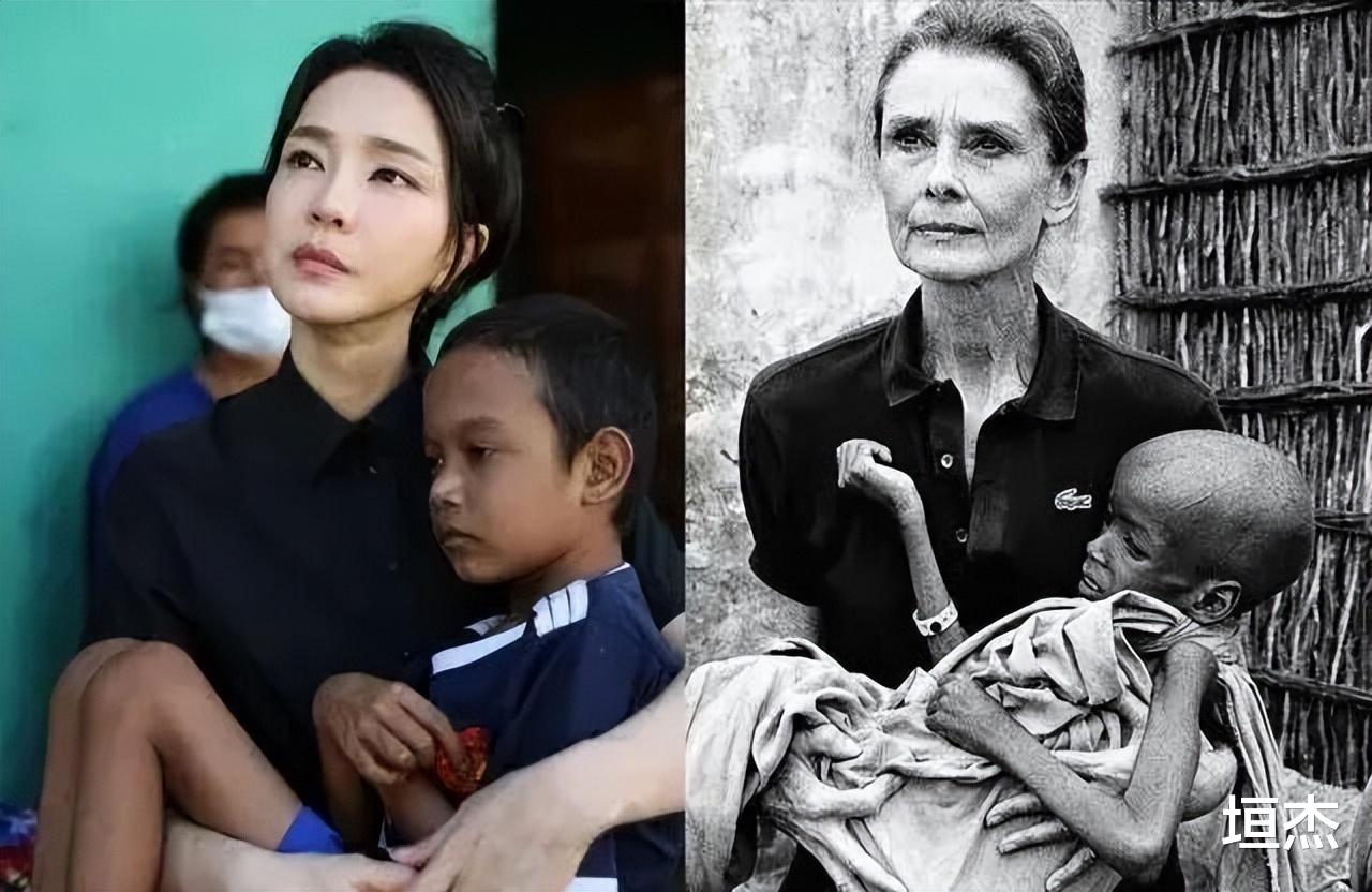 退休|韩国第一夫人又美出圈，模仿赫本引关注，但“整容脸”更抢镜