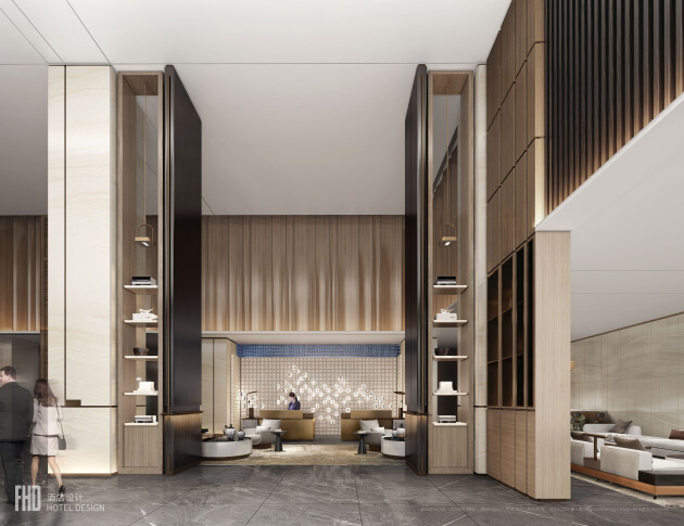 宿迁|FHD酒店设计新作丨宿迁希尔顿花园酒店，苏式园林加持下的当代艺术沙龙馆