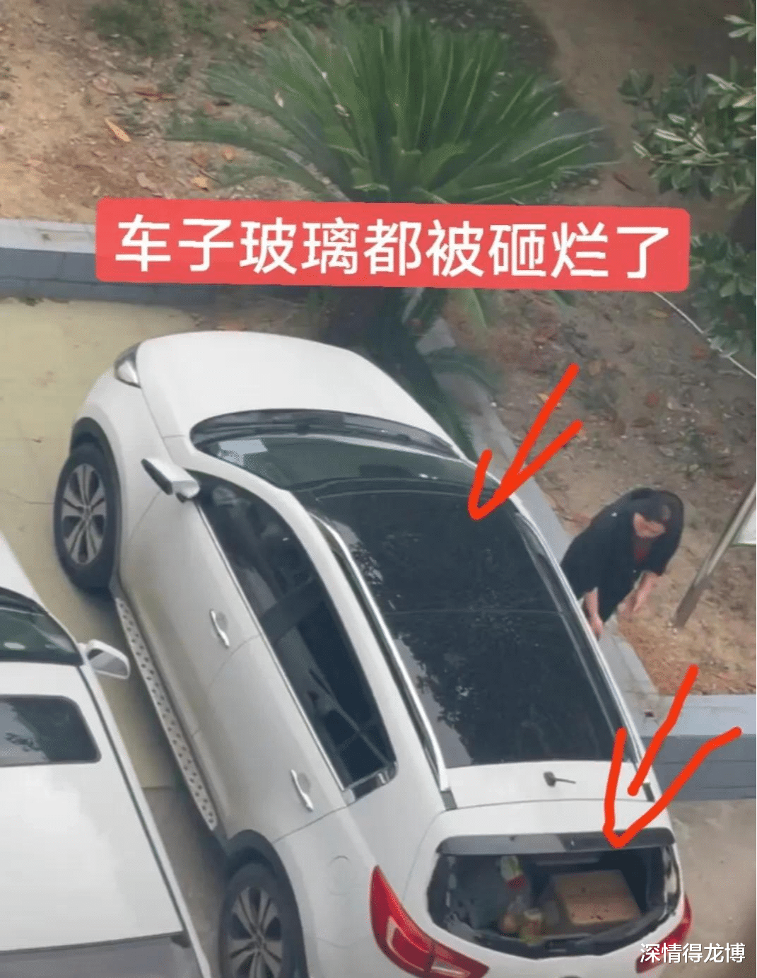 深圳一女子意外发现丈夫住在闺蜜家,一怒之下砸车:他骗我去出差