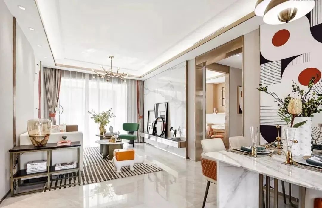女业主家的113㎡轻奢风新房,仪式感满满,刚需户型也能装成豪宅气质!