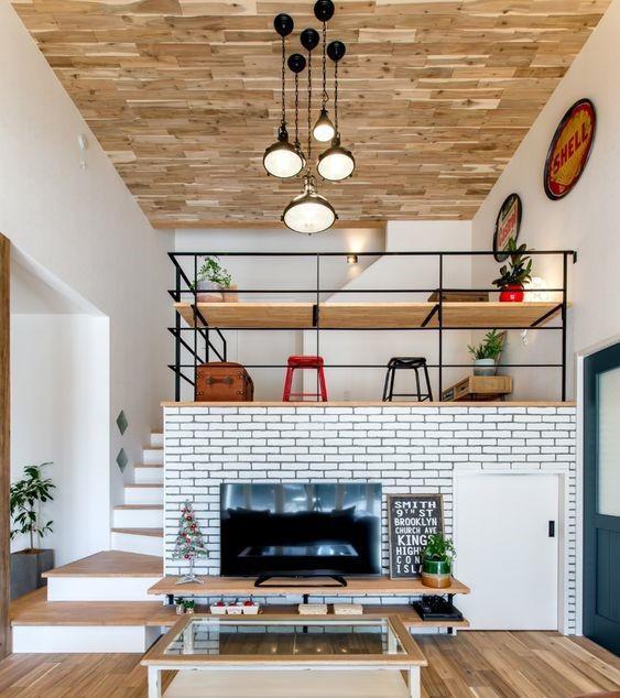 日本家庭青睐半墙电视墙,抬高2m能多2大功能区,值得国内借鉴