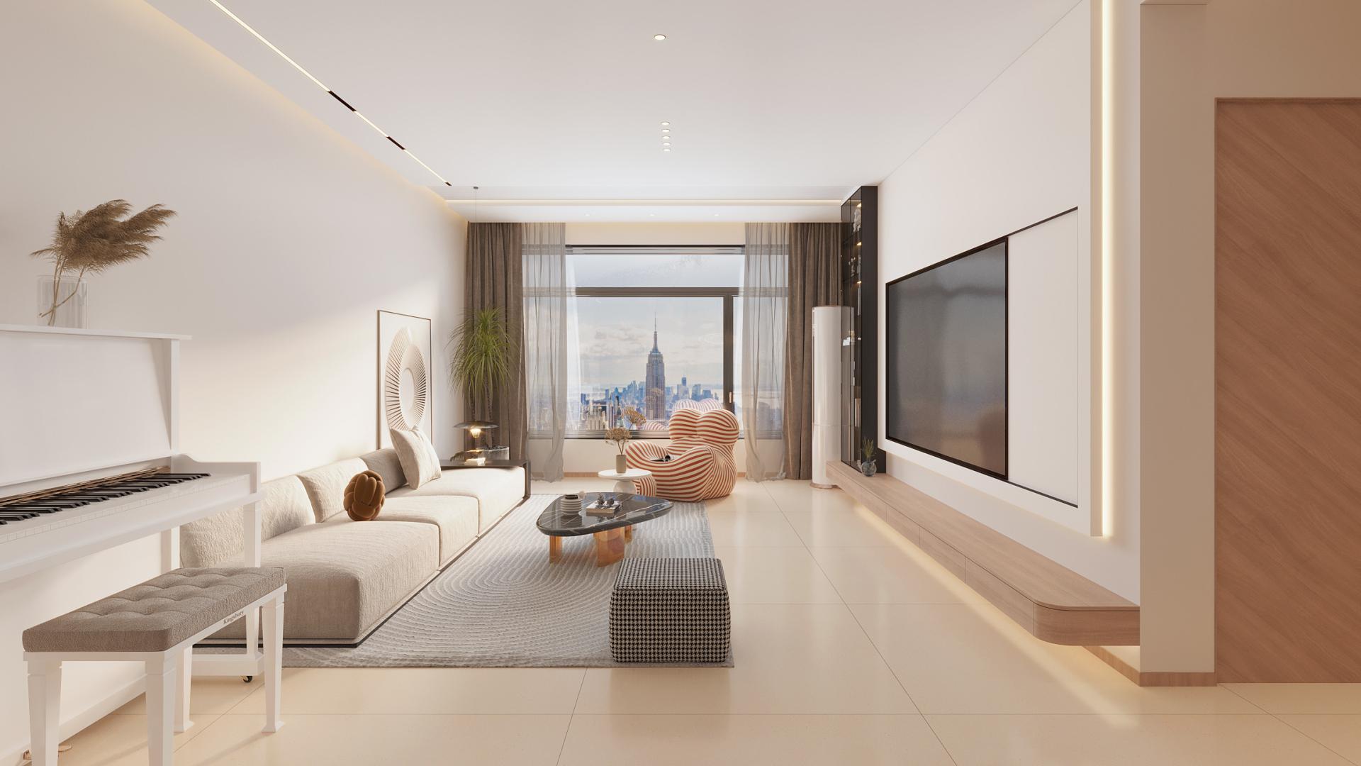 哈尔滨鸣雀装饰 110㎡现代风格，优雅高级又大气！