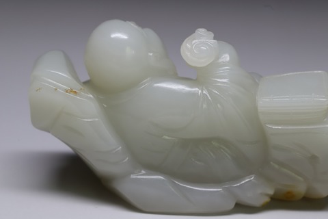 弥勒佛|和田玉籽料“洒金皮 弥勒佛”