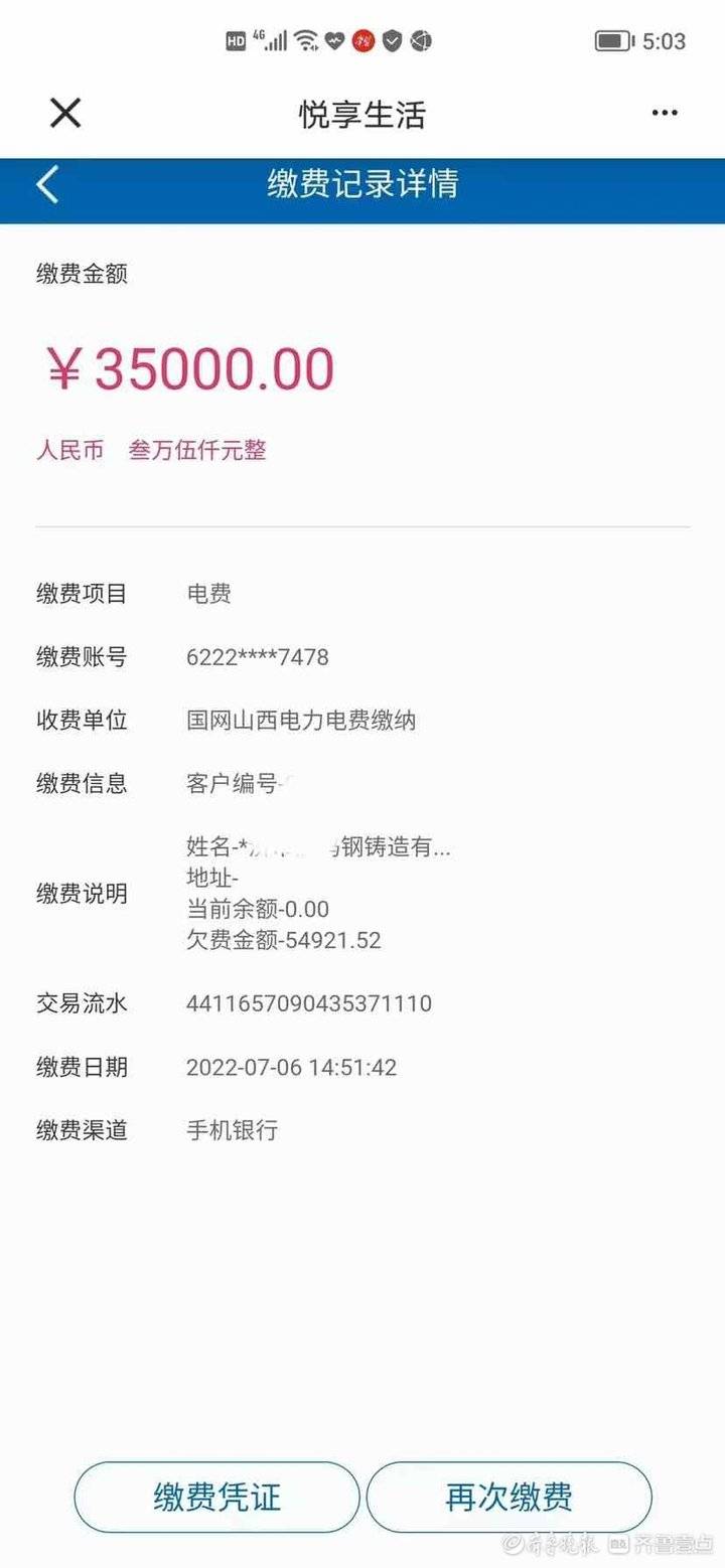 成都女子接“警察”电话后被骗,8万多元竟给山西俩企业交了电费