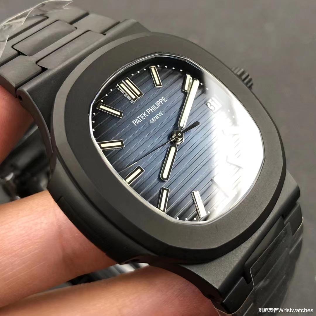 鹦鹉螺 PPF厂百达翡丽鹦鹉螺V4版「碳涂层黑金刚」做工评测！