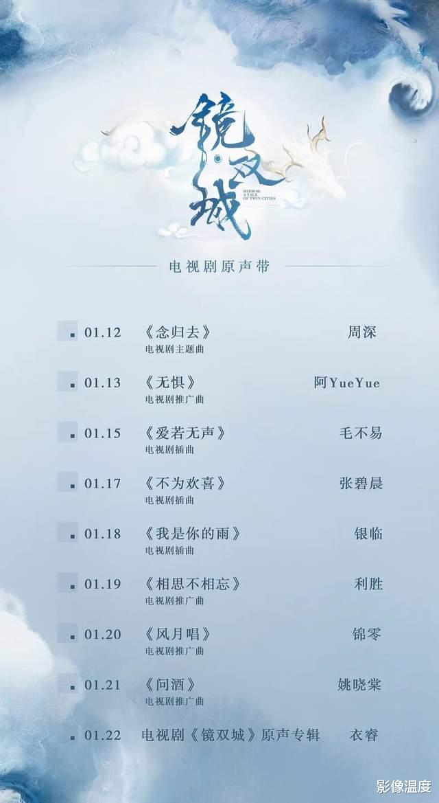 李易峰|今日终于首播：李易峰古装奇幻剧《镜双城》来了！周深张碧晨献唱！