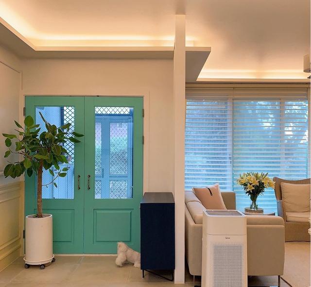 115一楼带院子,搭上廊架、种上花草绿植,住起来也是蛮舒服的