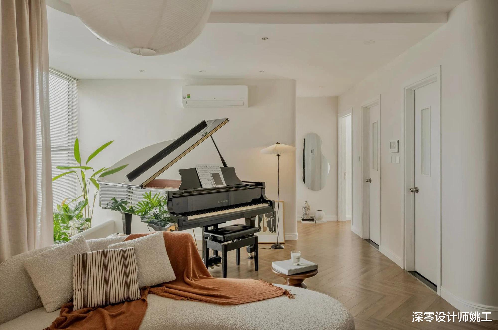 钢琴老师独居123㎡，高颜值家具堆砌部分精致感，却没有一丝凌乱