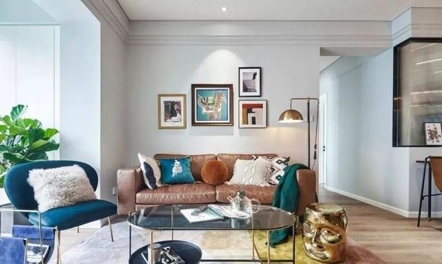 116平的北欧风三居室,复古质感的家具很有格调感
