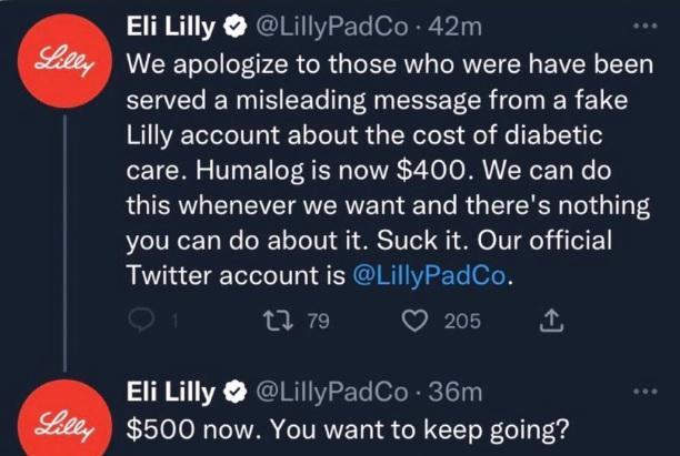 Twitter|一个推特假账号的一句假话,让大药厂损失上百亿?马斯克这下尴尬了