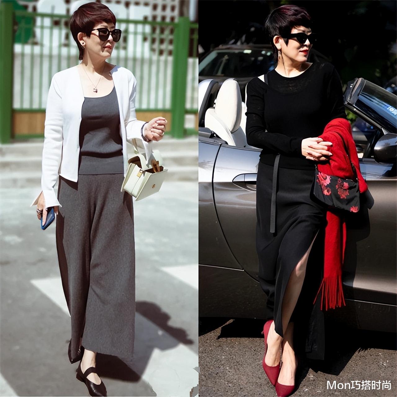 这是我见过最得体的妈妈：64岁穿衣不扮嫩，朴素简单却美如画报！