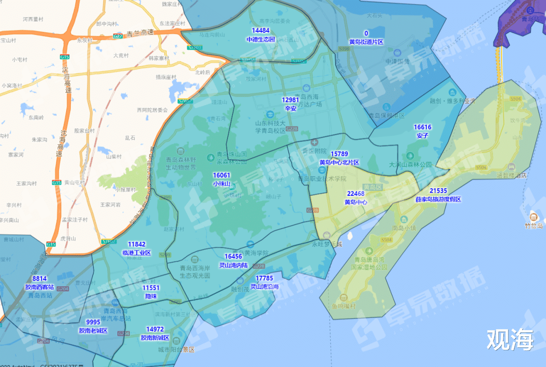 青岛市|重磅！青岛最新房价地图！