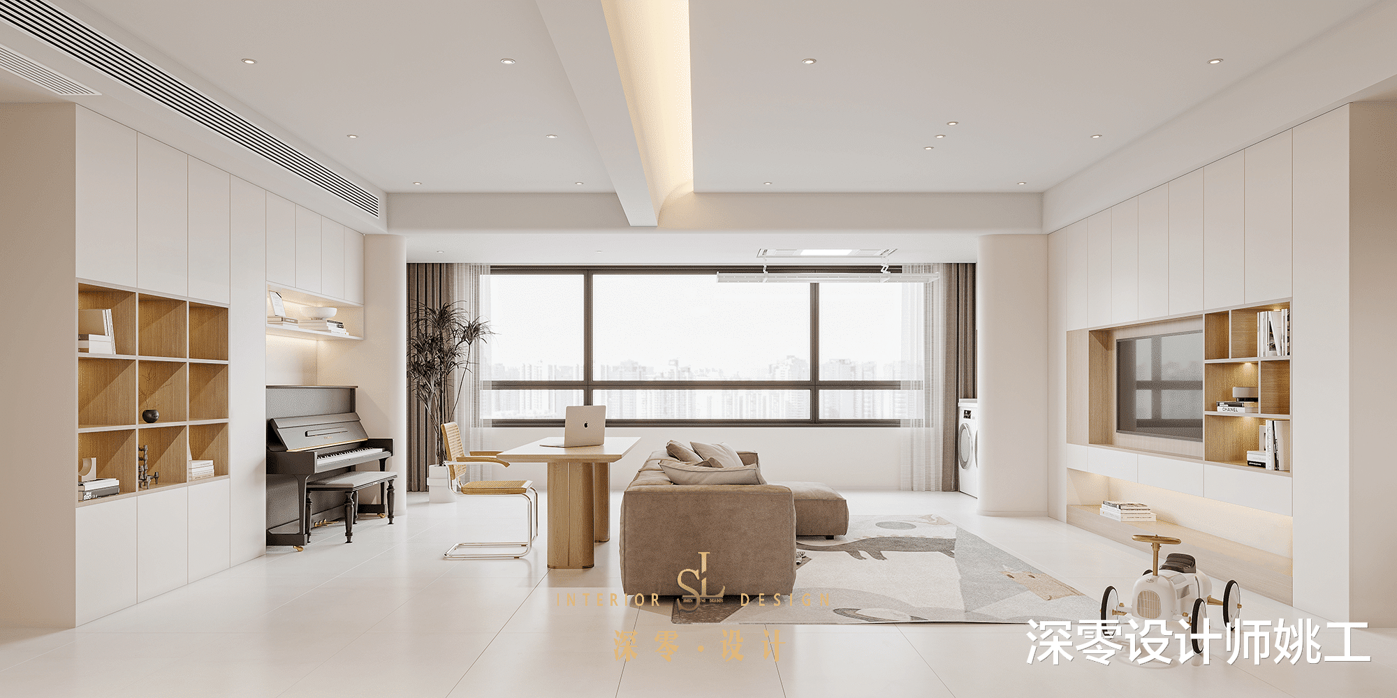 合肥【高速时代公馆】客餐一体，不小心整出6大功能区，实用又高级