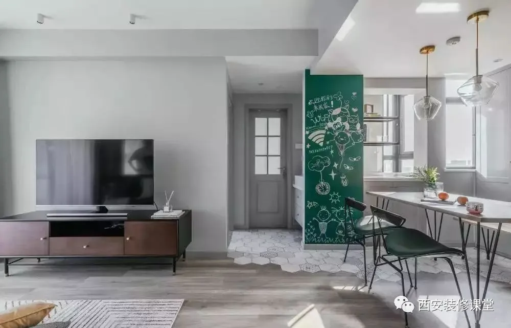 两套小公寓打通成一套，打造95㎡现代婚房