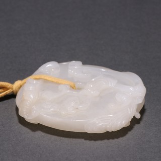 |旧藏 和田玉双龙纹挂件