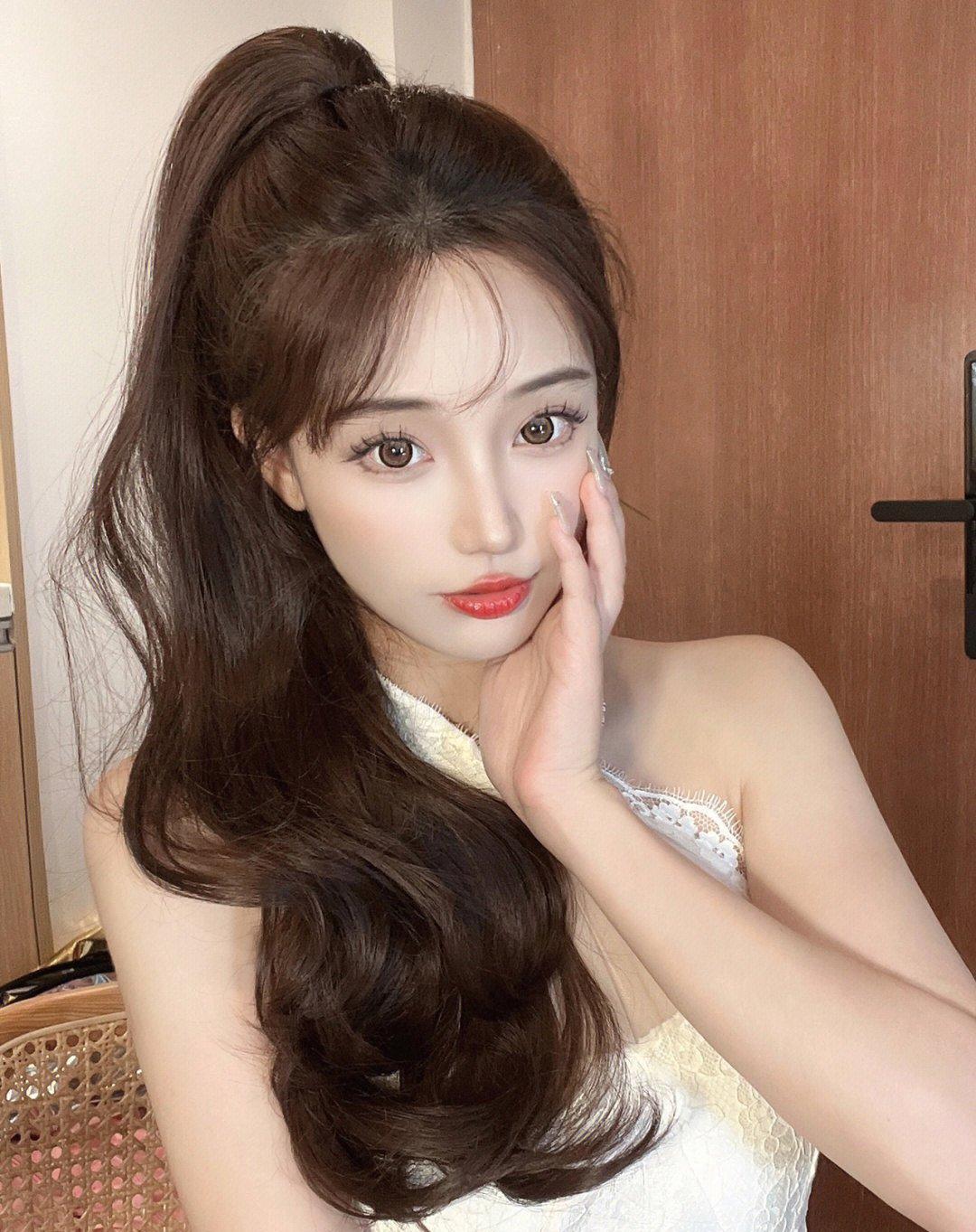 ootd今天是气质美少女，马尾