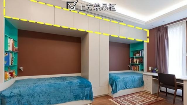 一间儿童房,如何住俩娃不挤?装修样板替你们找到了,并排放搞定
