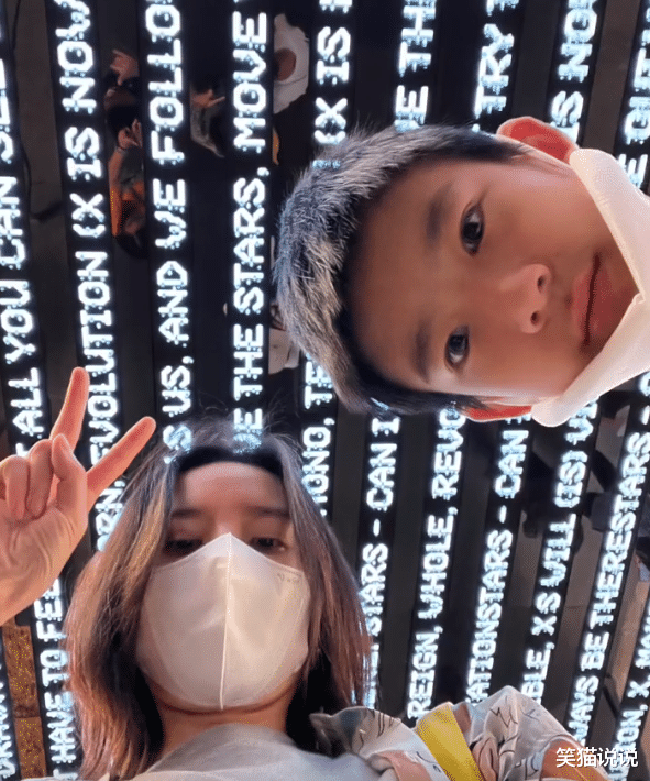 董洁|董洁晒与儿子的假期视频：13岁顶顶又长高不少，身高已超过妈妈！