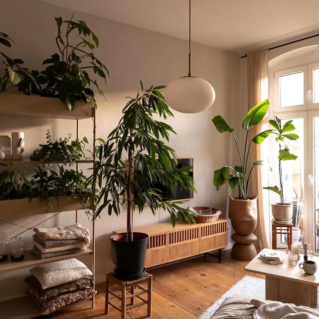 太美了，她在家里摆了1000株绿植，犹如小森林，将生活过成了诗