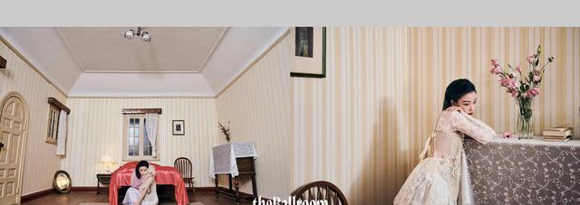 倪妮|倪妮登theBallroom穿红裙大秀美背，复古卷发演绎东方韵味