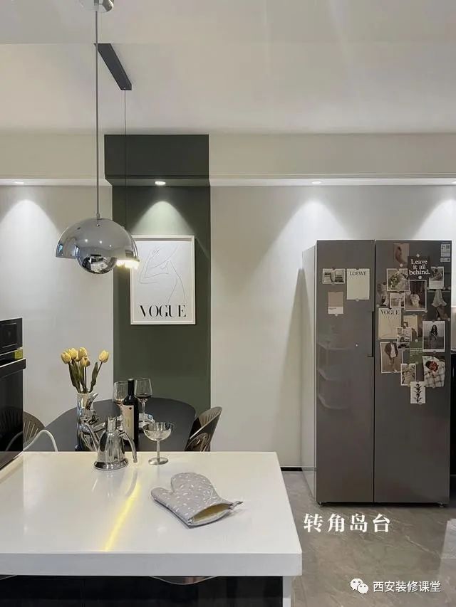 105㎡卧室变餐厅,开放餐厨成就简洁婚房