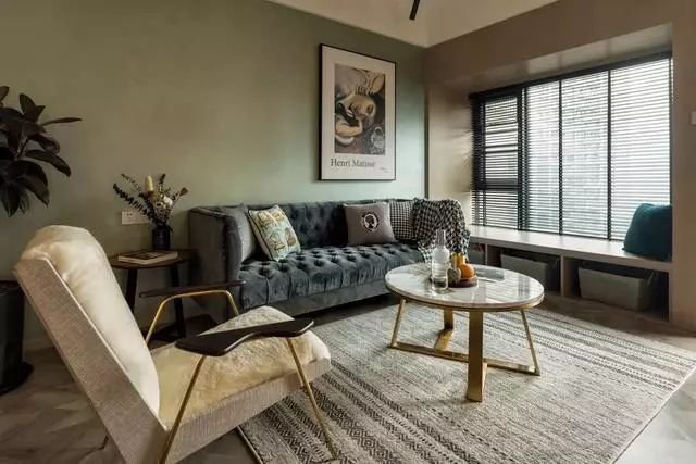 86平深色系混搭风小三居,不仅复古风味道还很时尚