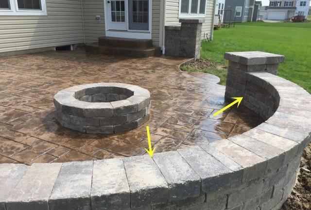 院子地面铺装，无论是地砖还是打水泥，围一圈矮墙垛才是重中之重