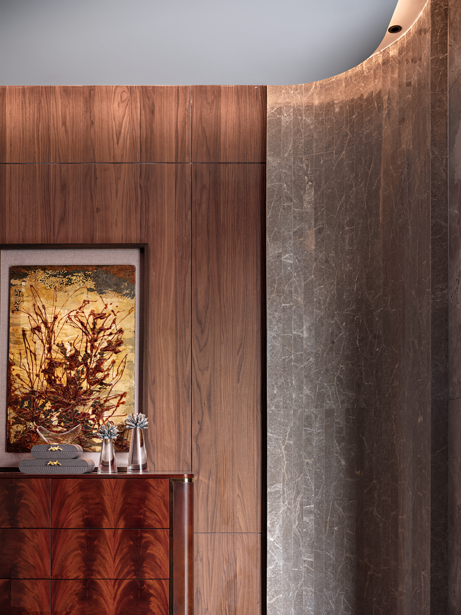 墅居意式轻奢,原始橡木的视觉冲击力