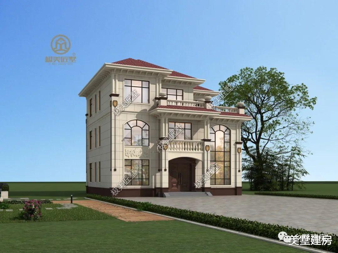 经典三层简欧别墅,同样的自建房,不一样的韵味