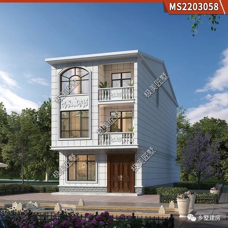 极小面宽搭超长进深,这样的三层简欧,一样让人心动不已