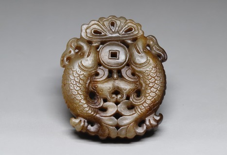 和田玉籽料|和田玉籽料“黑枣皮 年年有余”