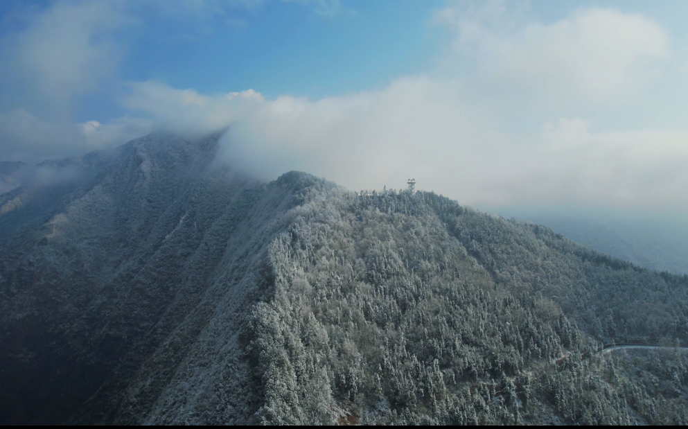 彩虹|雪后初晴！平武这座山美成仙境！沿着彩虹公路走进白色童话世界