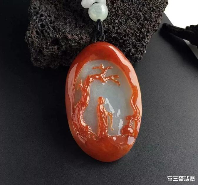 翡翠|玉赏 ▏红翡的别样风情，魅力不输帝王绿！