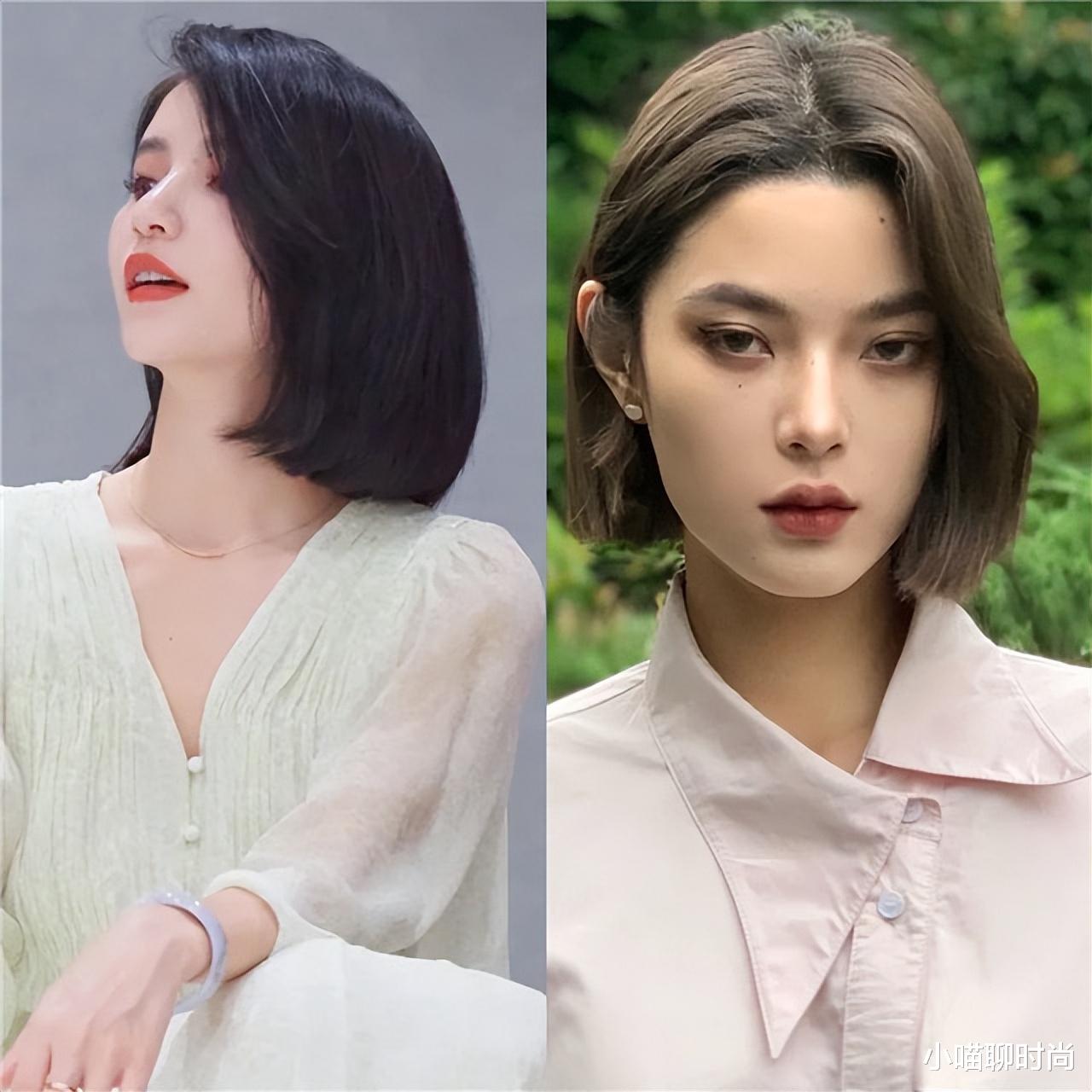发型 别锁骨烫了，今年流行“耳下烫”，洋气减龄，很适合发量少的女人