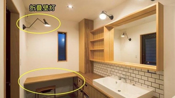 没想到吧,家里洗漱区只是“拐个弯”,反倒收纳空间加倍了!
