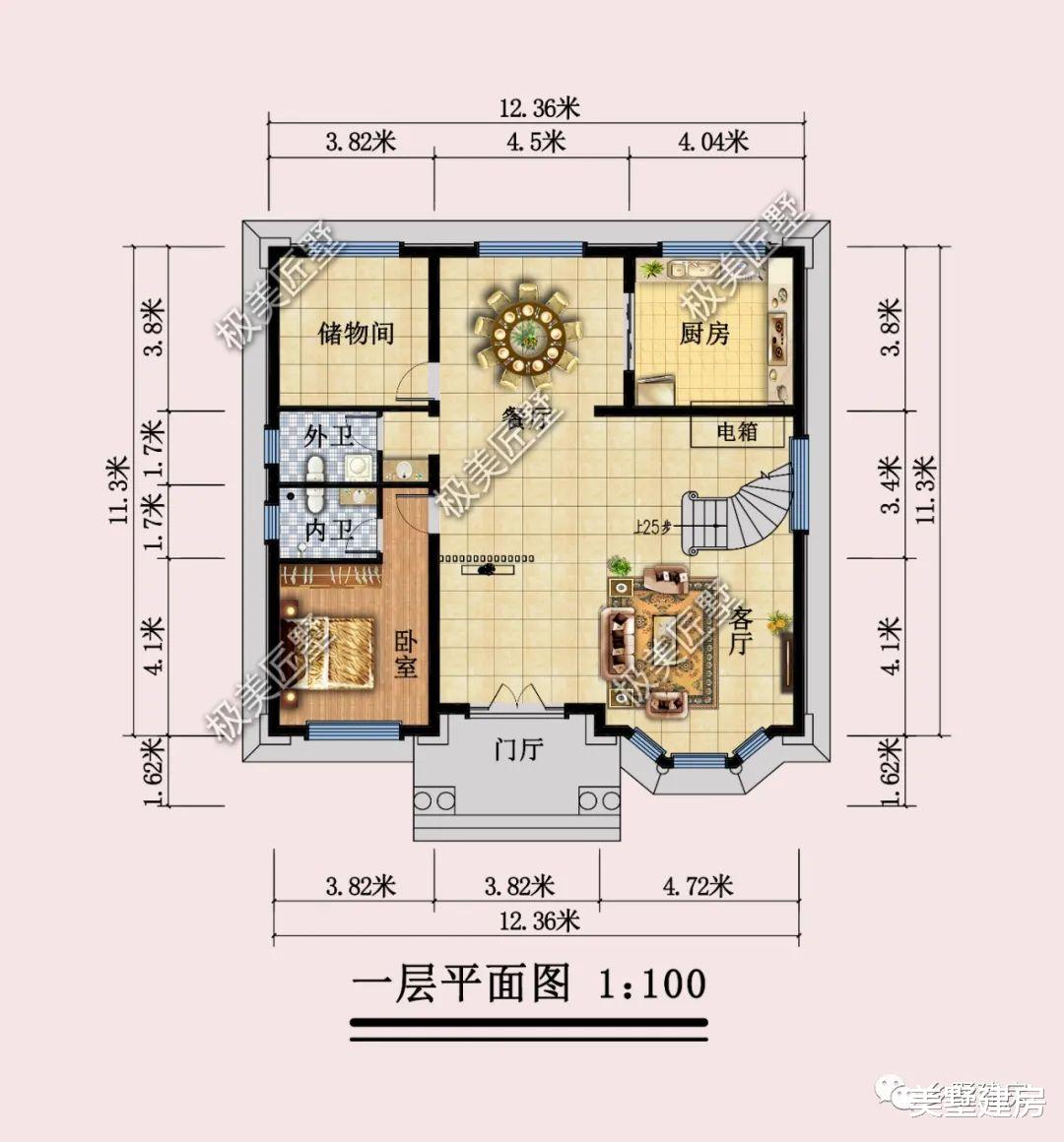 农村欧式三层别墅,精致又实用,让您做村里最靓的宅!