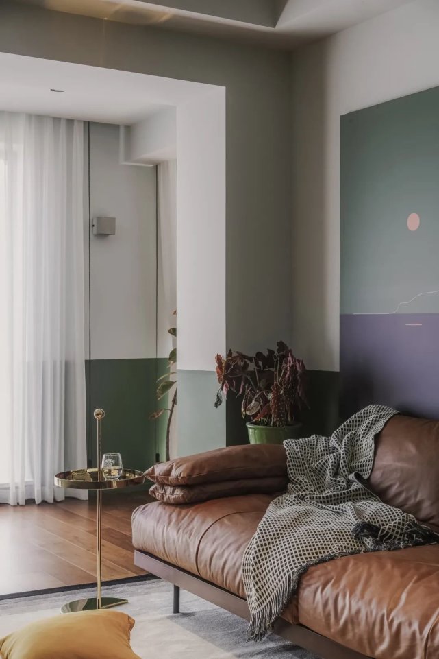 119㎡大胆拼色跳跃的家,比原始户型敞亮一倍不止!