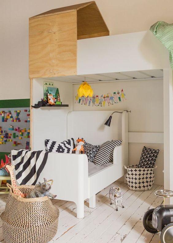 上下铺二胎家庭都不用了，下铺竖着摆一张双人床，改良版更合适